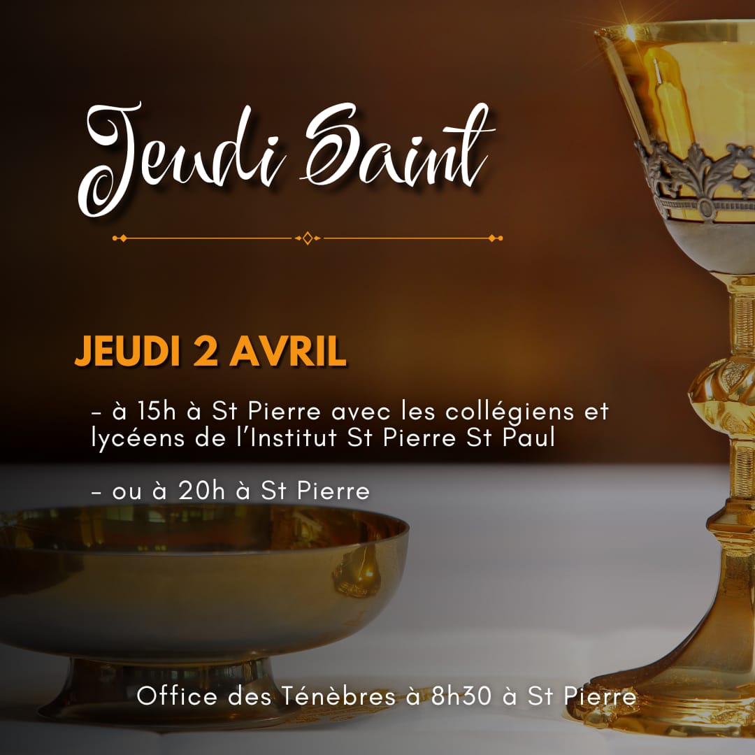 Jeudi Saint - 2 avril 2026